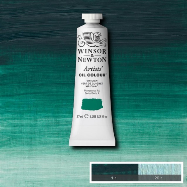 Winsor & Newton 37ml Artists Oil Series 4 Viridian