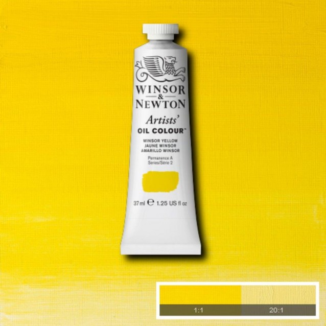 Winsor & Newton 37ml Artists Oil Series 2 Winsor Yellow