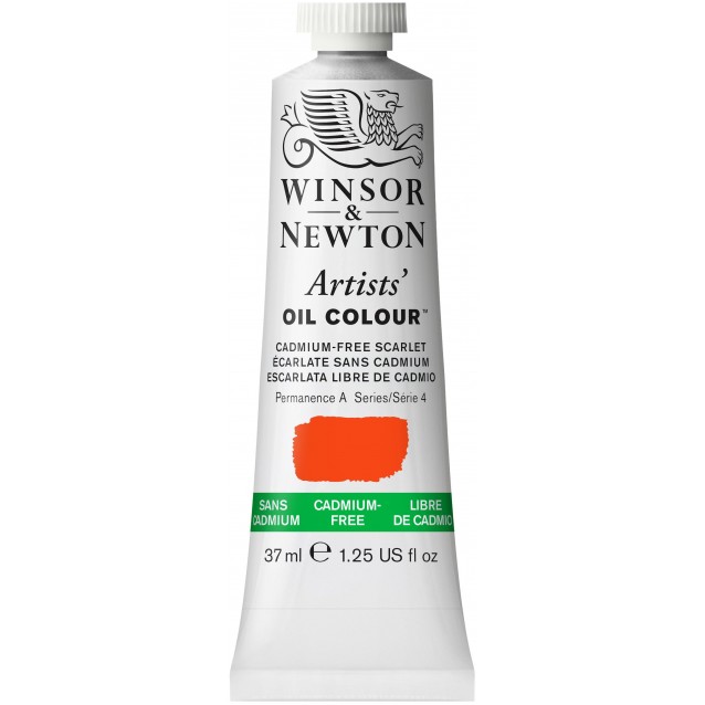 Winsor & Newton 37ml Artists Oil Series 4 Cadmium Free Scarlet