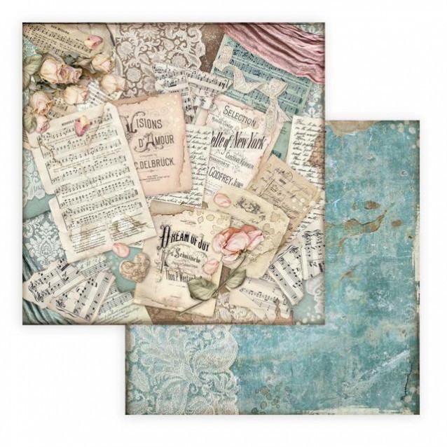 Stamperia Χαρτί Scrapbooking 30,5x30,5cm Διπλής Όψης Scores