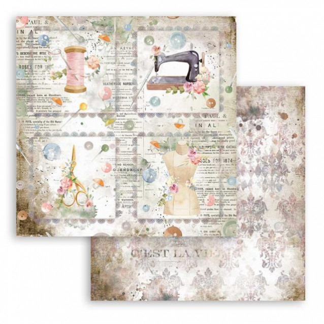 Stamperia Χαρτί Scrapbooking 30,5x30,5cm Διπλής Όψης Cards