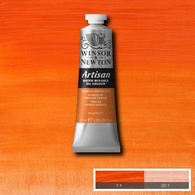 Winsor & Newton 37ml Λάδι Νερού Artisan Series 1 Cadmium Orange Hue