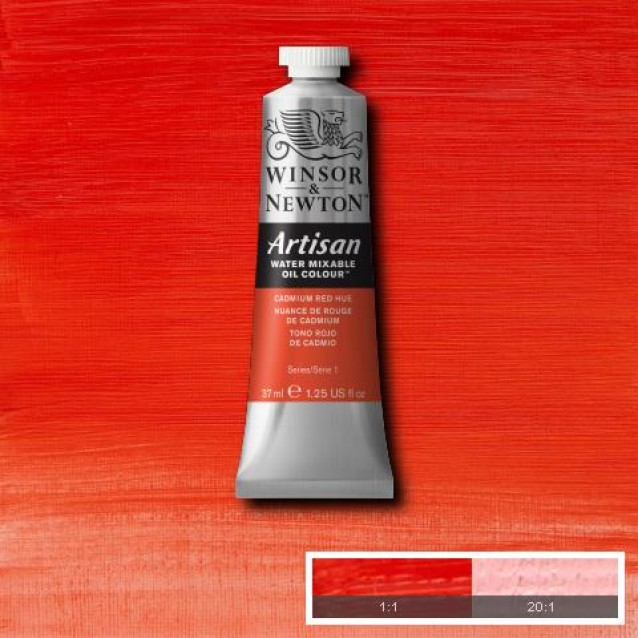 Winsor & Newton 37ml Λάδι Νερού Artisan Series 1 Cadmium Red Hue