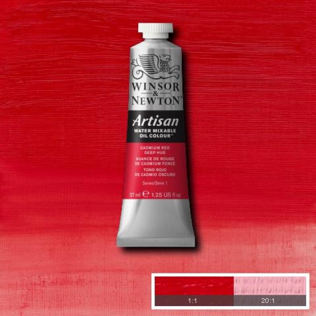 Winsor & Newton 37ml Λάδι Νερού Artisan Series 1 Cadmium Red Deep Hue