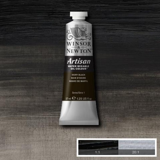 Winsor & Newton 37ml Λάδι Νερού Artisan Series 1 Ivory Black