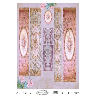 Artistic Design Ριζόχαρτο Decoupage Λαμπάδας 30x40cm MR-973