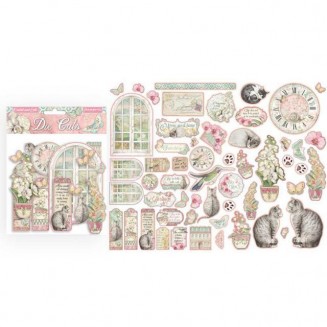 Stamperia 60 Χάρτινα Διακοσμητικά Scrapbooking Orchids & Cats