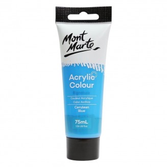 Mont Marte 75ml Studio Acrylic 17 Cerulean Blue