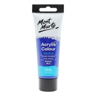 Mont Marte 75ml Studio Acrylic 20 Phthalocyanine Blue