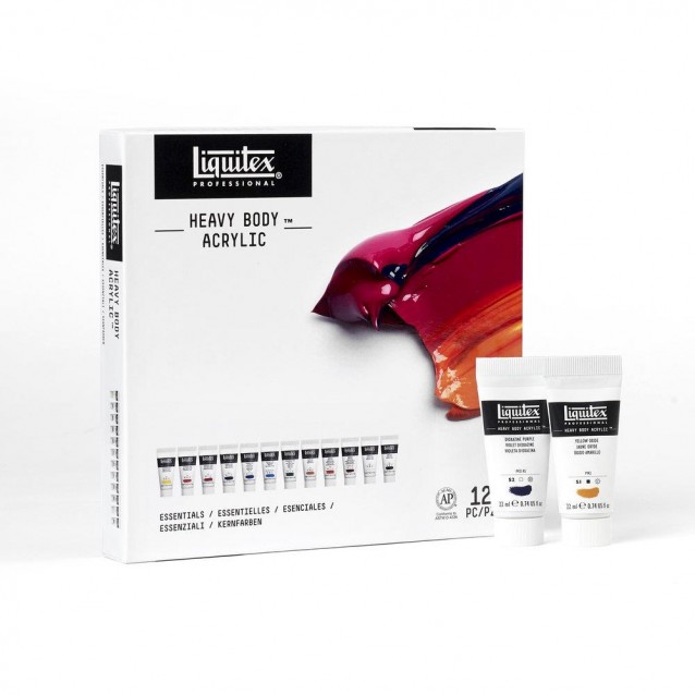 Liquitex Professional 12x22ml Heavy Body Acrylics