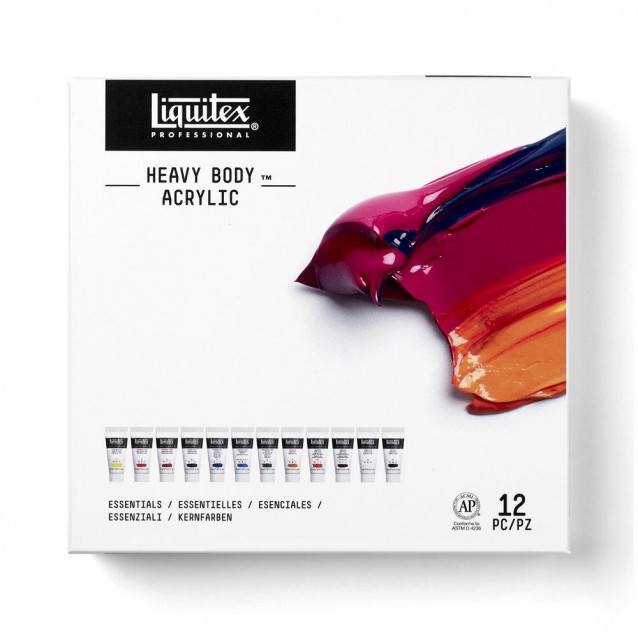 Liquitex Professional 12x22ml Heavy Body Acrylics