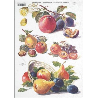 Itd. Collection Ριζόχαρτο Decoupage A4 (21x29,7cm) cm Juicy Fruit