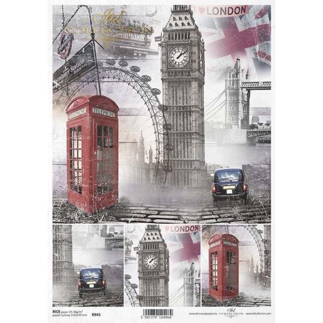 Itd. Collection Ριζόχαρτο Decoupage A4 (21x29,7cm) cm London