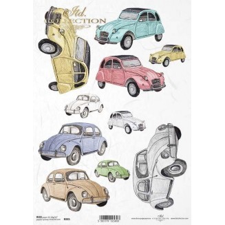 Itd. Collection Ριζόχαρτο Decoupage A4 (21x29,7cm) cm Old Cars