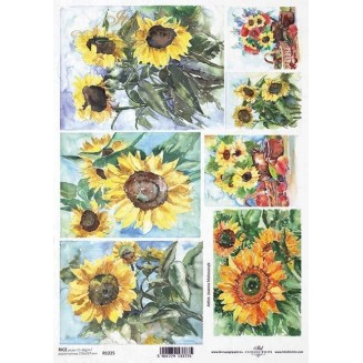 Itd. Collection Ριζόχαρτο Decoupage A4 (21x29,7cm) cm Sunflowers