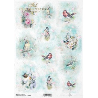 Itd. Collection Ριζόχαρτο Decoupage A4 (21x29,7cm) cm Spring Shabby Chic