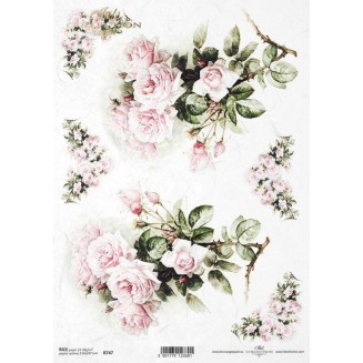 Itd. Collection Ριζόχαρτο Decoupage A4 (21x29,7cm) Flowers – Roses