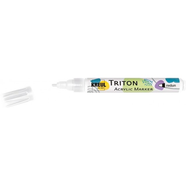 KREUL Triton Ακρυλικός Μαρκαδόρος 1-3mm Λευκό