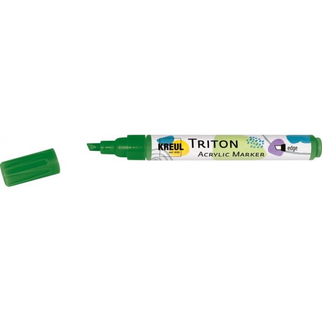 KREUL Triton Ακρυλικός Μαρκαδόρος Πλακέ 1-4mm Πράσινο Φύλλου