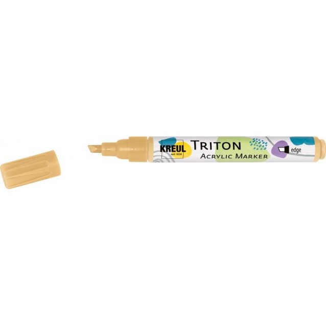 KREUL Triton Ακρυλικός Μαρκαδόρος Πλακέ 1-4mm Χρυσό Ανοιχτό