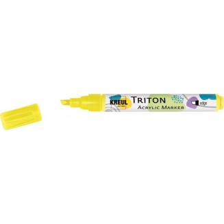 KREUL Triton Ακρυλικός Μαρκαδόρος Πλακέ 1-4mm Φωσφοριζέ Κίτρινο