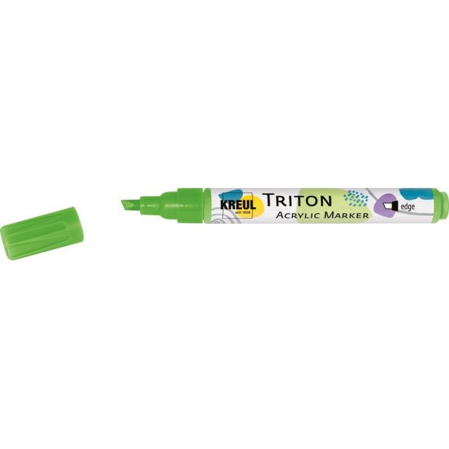 KREUL Triton Ακρυλικός Μαρκαδόρος Πλακέ 1-4mm Φωσφοριζέ Πράσινο