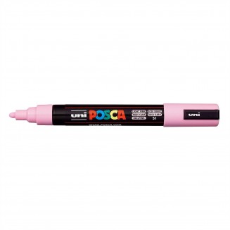 Posca Μαρκαδόρος PC-5M Μεσαίος 1,8-2,5mm Ρόζ Απαλό