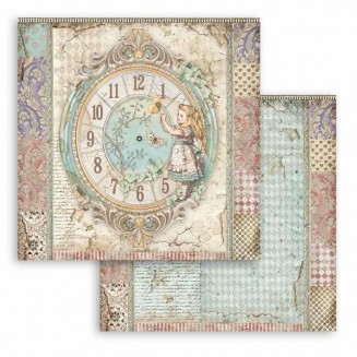 Stamperia Χαρτί Scrapbooking 30,5x30,5cm Διπλής Όψης Clock