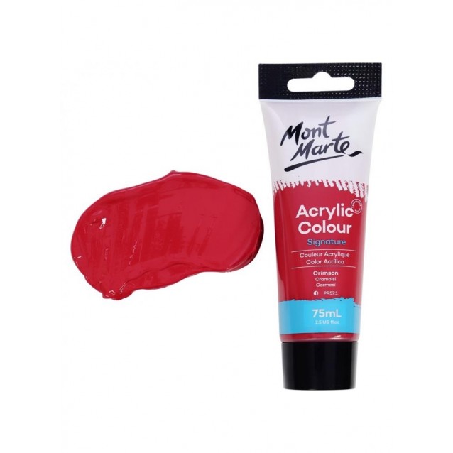 Mont Marte 75ml Studio Acrylic 11 Crimson