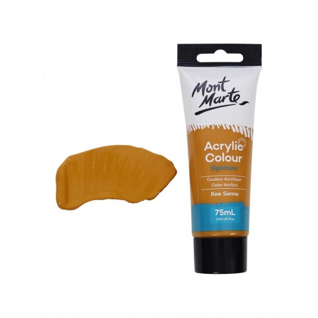 Mont Marte 75ml Studio Acrylic 06 Raw Sienna