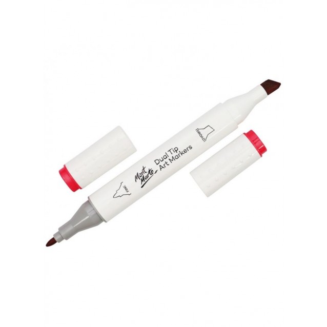 Mont Marte Art Marker Διπλής Μύτης R2 Scarlet Red (12 Coral Red)