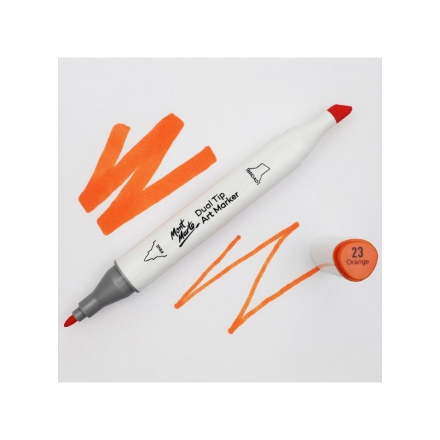 Mont Marte Art Marker Διπλής Μύτης O3 Orange (23 Orange)