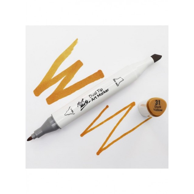 Mont Marte Art Marker Διπλής Μύτης E1 Yellow Ochre (31 Dark Yellow)