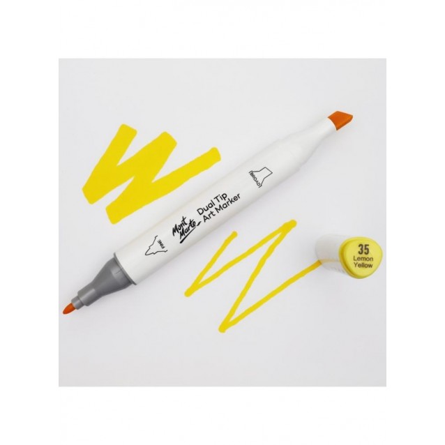 Mont Marte Art Marker Διπλής Μύτης Y2 Yellow (35 Lemon Yellow)