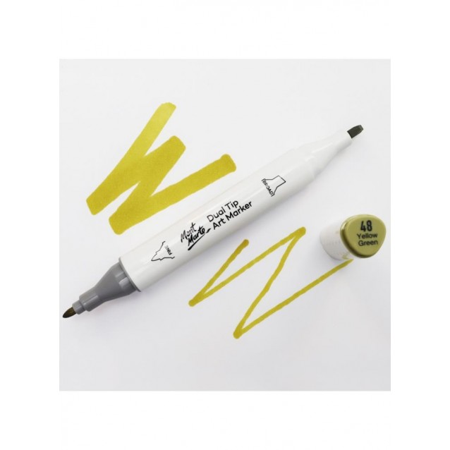 Mont Marte Art Marker Διπλής Μύτης G12 Chartreuse (48 Yellow Green)