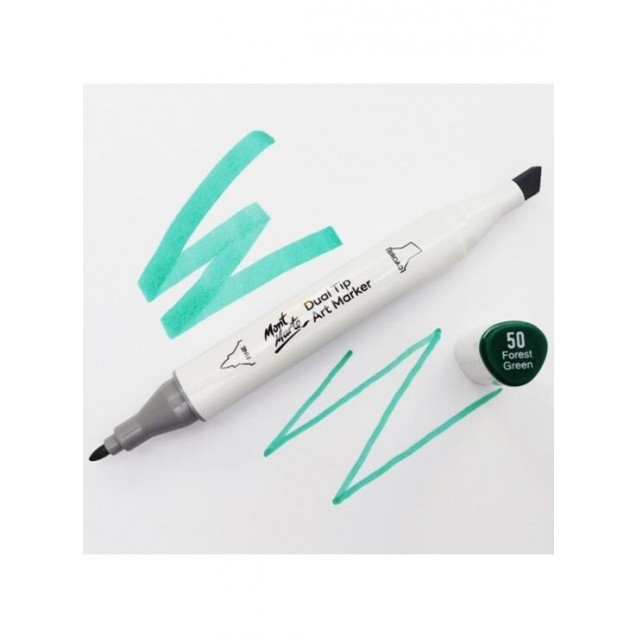 Mont Marte Art Marker Διπλής Μύτης G10 Forest Green (50 Forest Green)