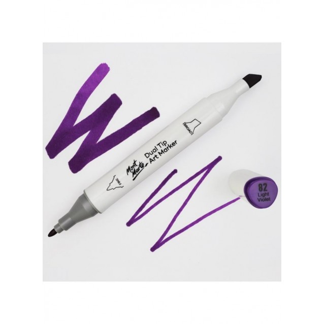 Mont Marte Art Marker Διπλής Μύτης V1 Violet (82 Light Violet)