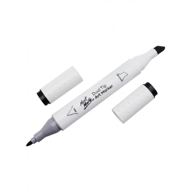 Mont Marte Art Marker Διπλής Μύτης GY8 Black (120 Black)