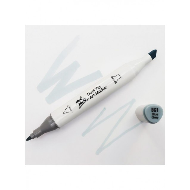 Mont Marte Art Marker Διπλής Μύτης GY6 Arctic Grey (BG1 Blue Grey)