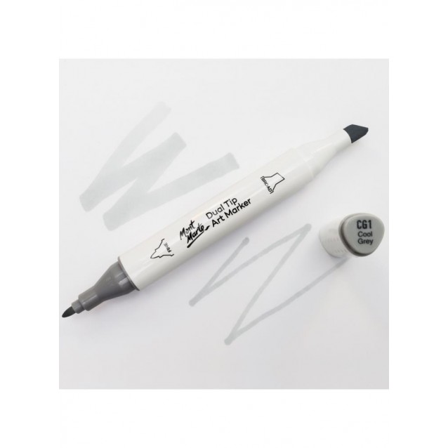 Mont Marte Art Marker Διπλής Μύτης GY4 Light Grey (CG1 Cool Grey)