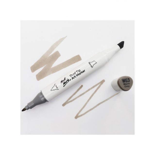 Mont Marte Art Marker Διπλής Μύτης GY2 Taupe (WG3 Warm Grey 3)