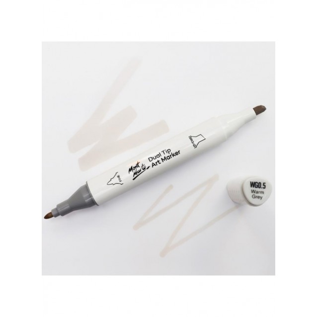 Mont Marte Art Marker Διπλής Μύτης GY1 Ecru (WG5 Warm Grey)