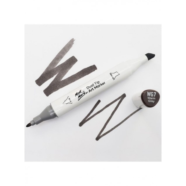 Mont Marte Art Marker Διπλής Μύτης GY7 Warm Grey (WG7 Warm Grey)