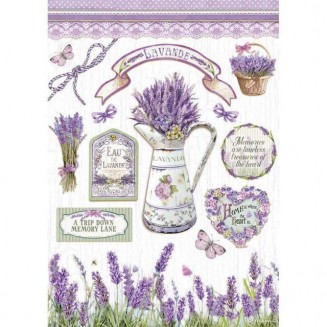 Stamperia Ριζόχαρτο Decoupage A4 (21x29,7cm) Lavanda