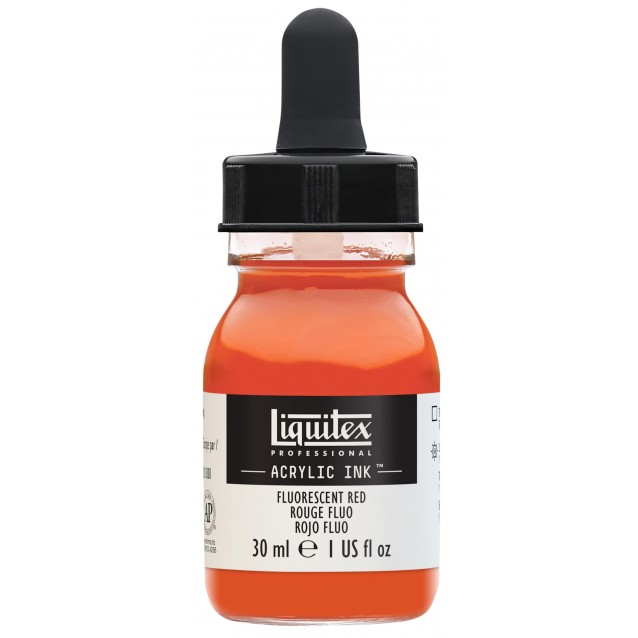 Liquitex Professional Acrylic Ink 30ml 983 Fluorescent Red