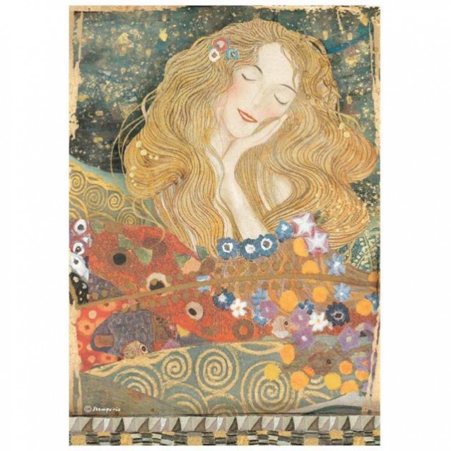 Stamperia Ριζόχαρτο Decoupage A4 (21x29,7cm) Klimt from the Beethoven Frieze