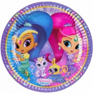 Amscan 8 Πιάτα Φαγητού 23cm Shimmer & Shine