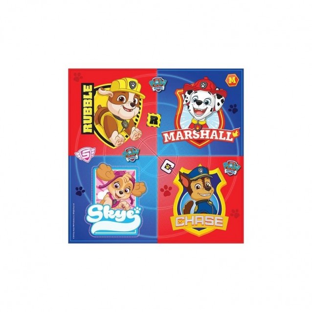 Amscan 16 Χαρτοπετσέτες Φαγητού 33x33cm Paw Patrol