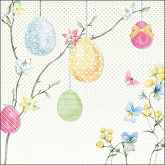 Ambiente 20 Χαρτοπετσέτες 33x33cm 3φύλλες Hanging Eggs FSC