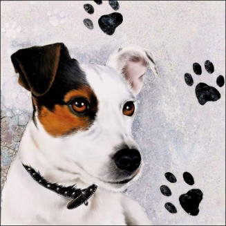 Ambiente 20 Χαρτοπετσέτες 33x33cm 3φύλλες Jack Russel FSC